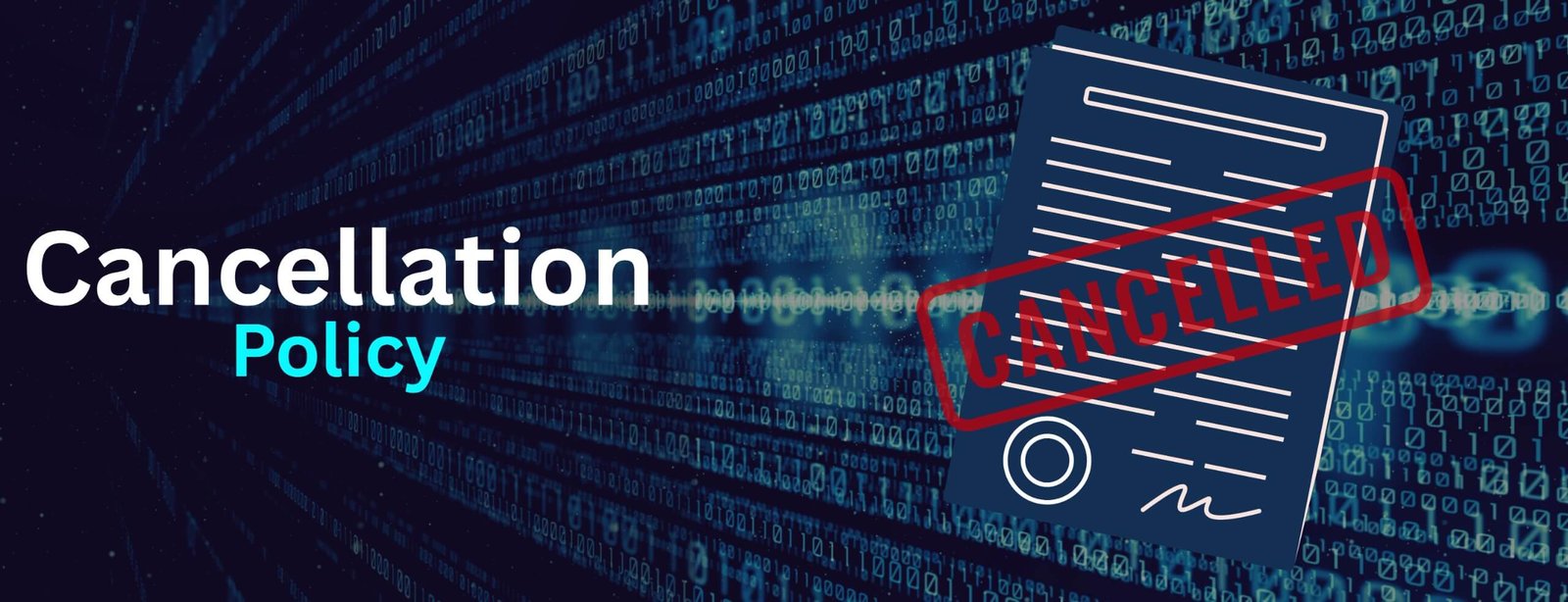 cancellation policy page banner
