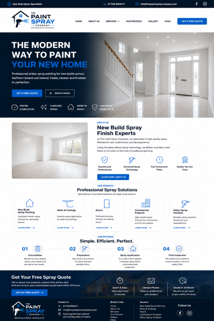 Home paint spray mockup