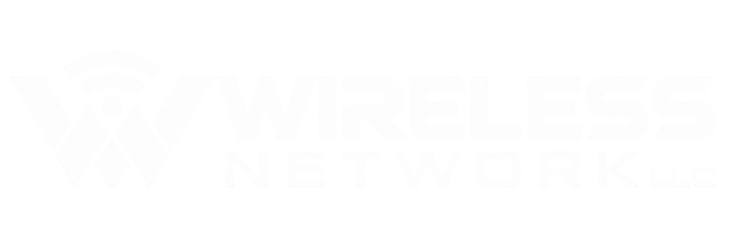 pure white wireless network logo